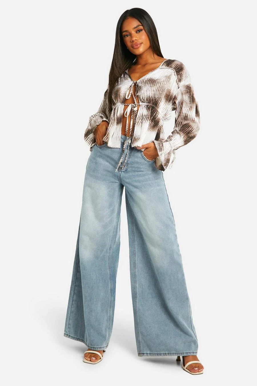 BOOHOO Chiffon Abstract Blouse 3 BOOHOO Chiffon Abstract Blouse - Image 3