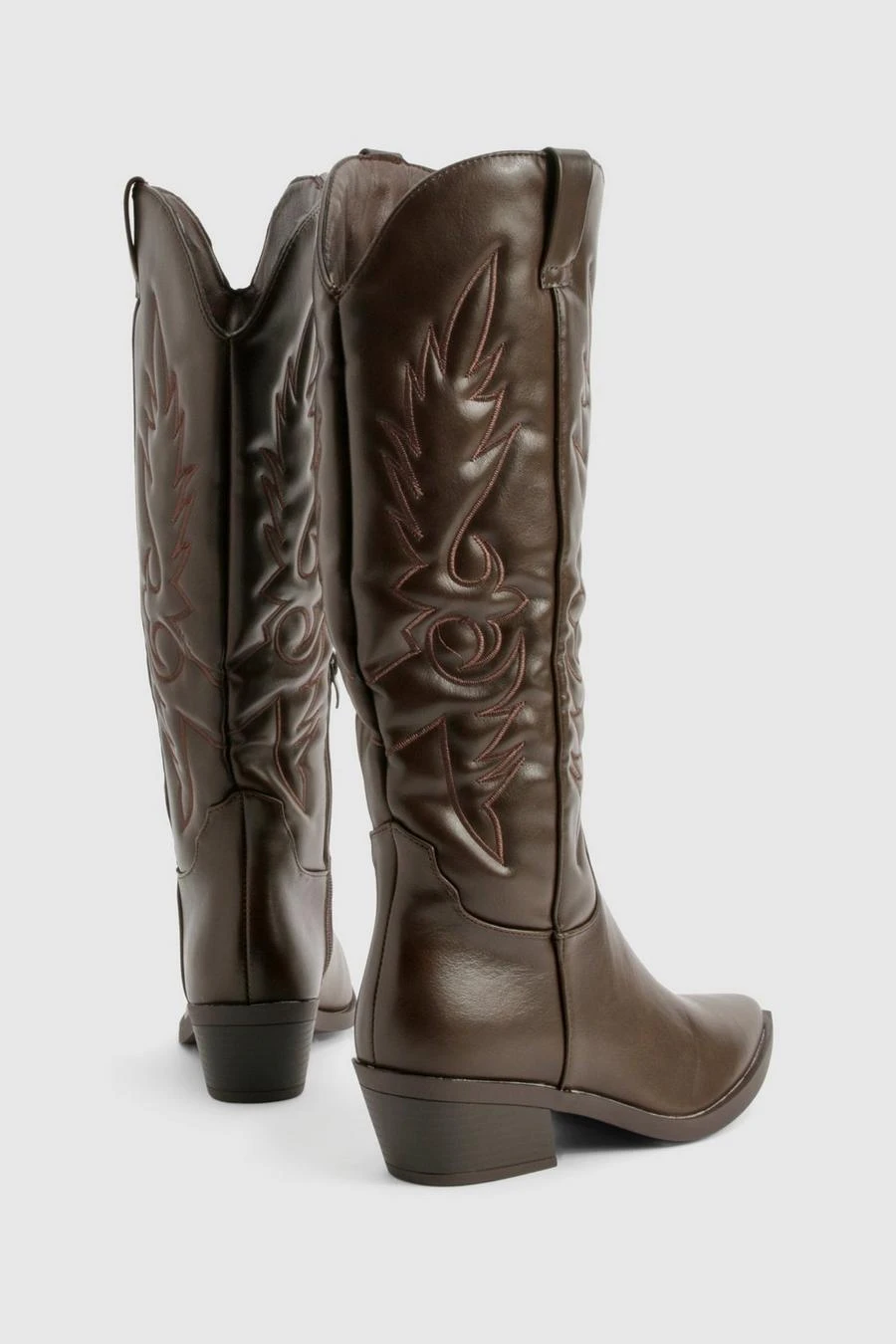 BOOHOO Embroidered Knee High Western Boots 4 BOOHOO Embroidered Knee High Western Boots - Image 4