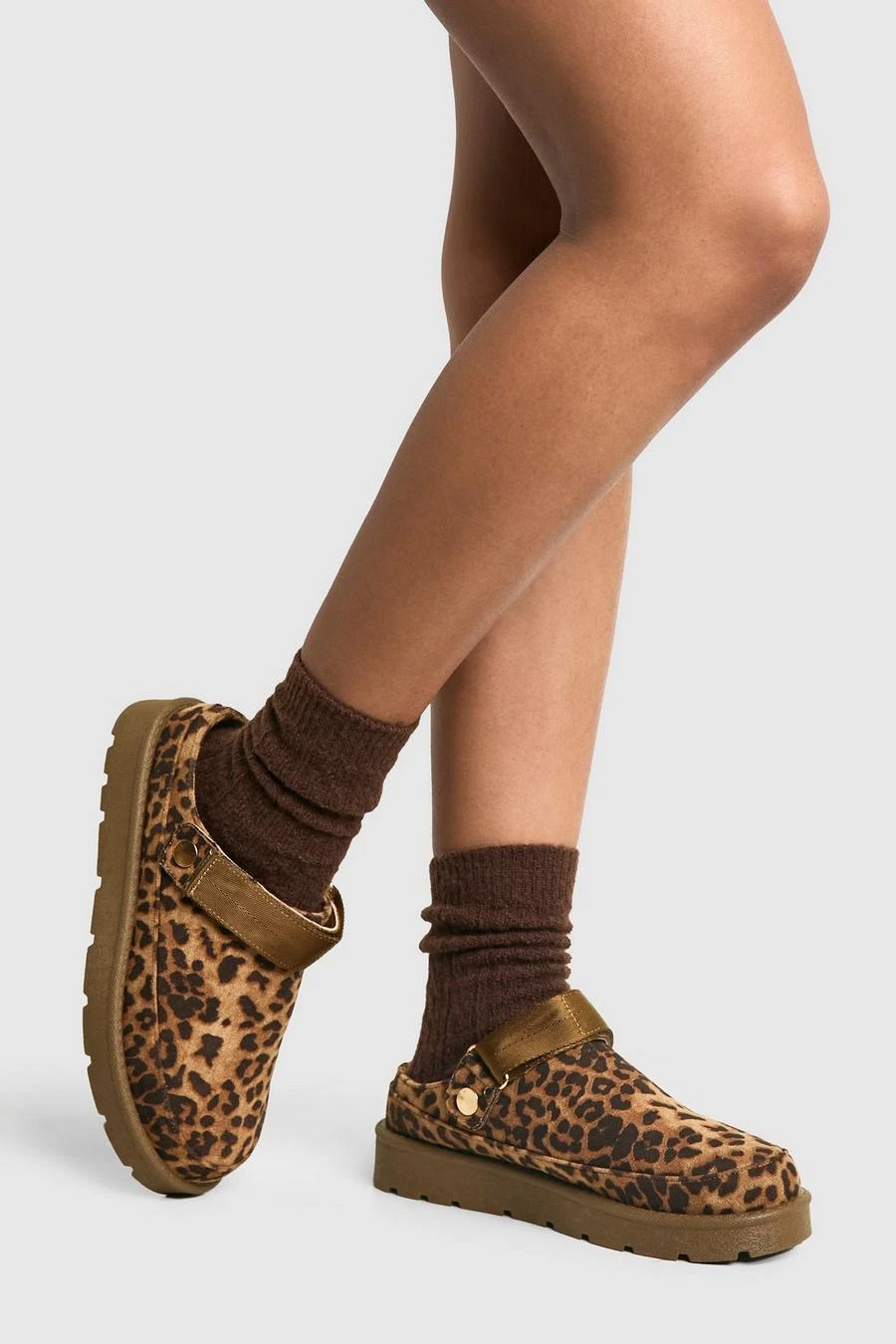 BOOHOO Leopard Slingback Cosy Mules 1 BOOHOO Leopard Slingback Cosy Mules