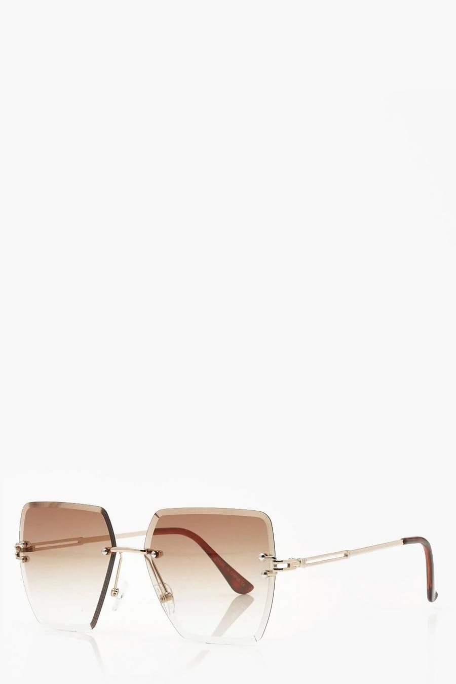 BOOHOO Square Brown Lens Oversized Sunglasses 2 BOOHOO Square Brown Lens Oversized Sunglasses - Image 2