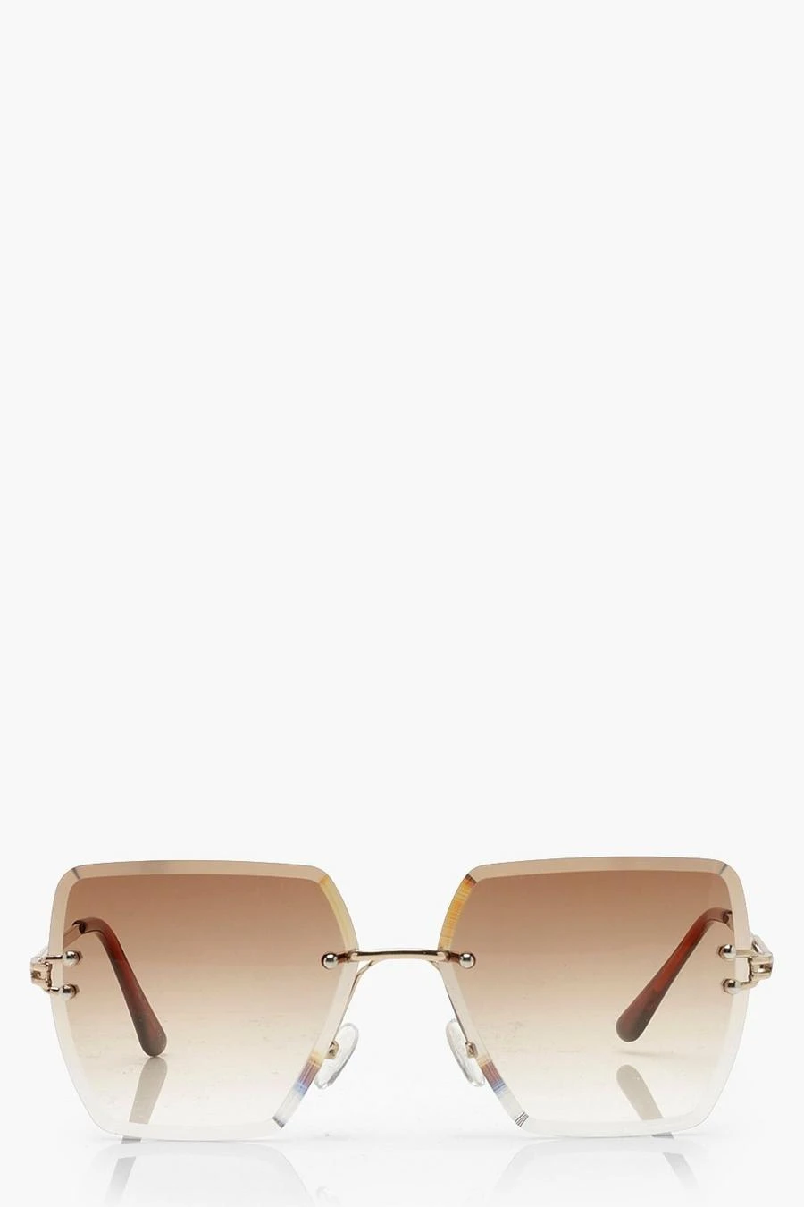 BOOHOO Square Brown Lens Oversized Sunglasses 1 BOOHOO Square Brown Lens Oversized Sunglasses