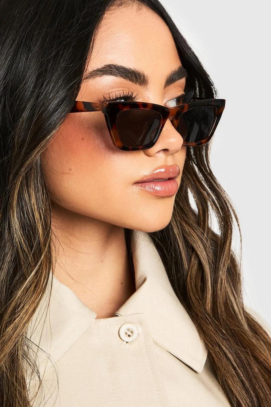 BOOHOO Tortoise Shell Tinted Sunglasses 2 BOOHOO Tortoise Shell Tinted Sunglasses - Image 2