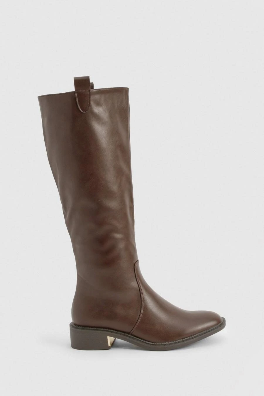 BOOHOO Wide Fit Tab Detail Knee High Boot 3 BOOHOO Wide Fit Tab Detail Knee High Boot - Image 3