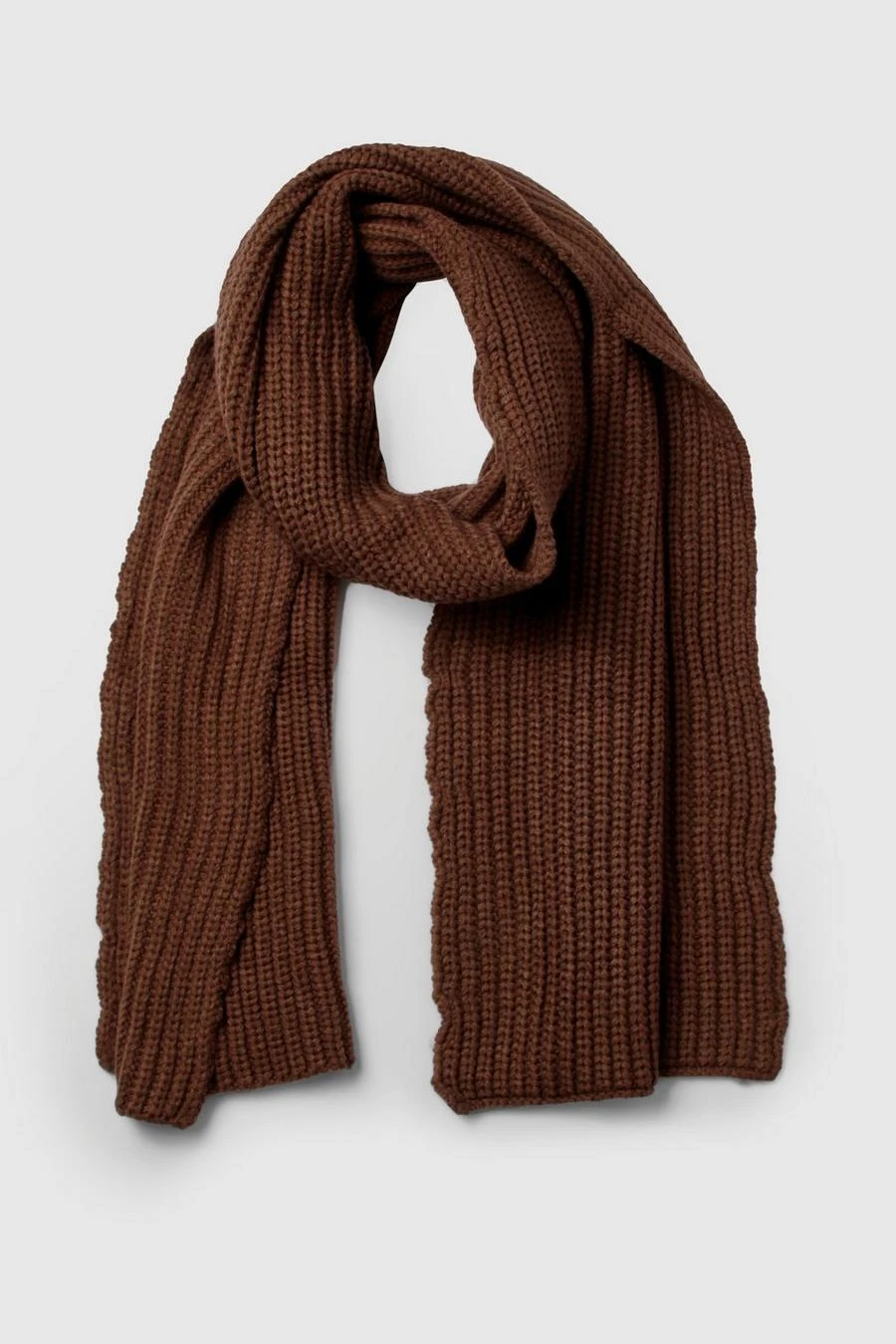 BOOHOO Chunky Ribbed Knit Long Scarf 2 BOOHOO Chunky Ribbed Knit Long Scarf - Image 2