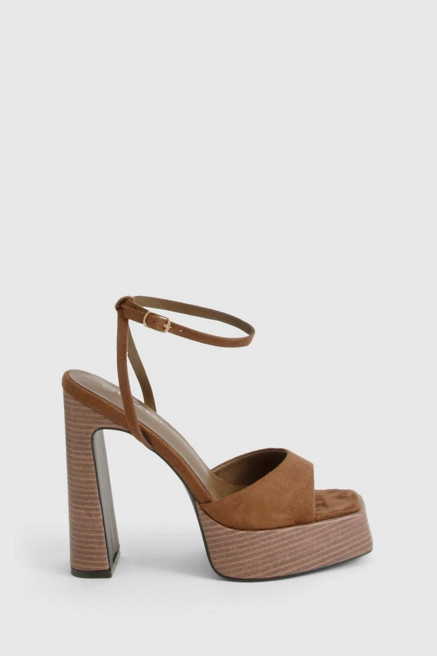 BOOHOO Faux Suede Platform Stacked Heels 3 BOOHOO Faux Suede Platform Stacked Heels - Image 3