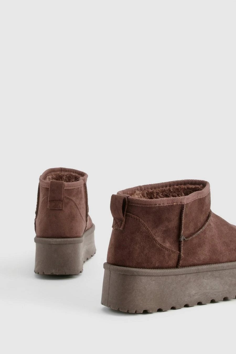 BOOHOO Platform Ultra Mini Cosy Boots 4 BOOHOO Platform Ultra Mini Cosy Boots - Image 4