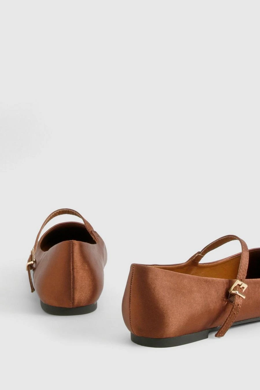 BOOHOO Satin Basic Mary Jane Ballets 4 BOOHOO Satin Basic Mary Jane Ballets - Image 4