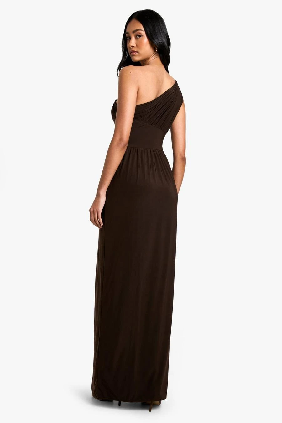 BOOHOO Slinky Asymmetric Maxi Dress 2 BOOHOO Slinky Asymmetric Maxi Dress - Image 2