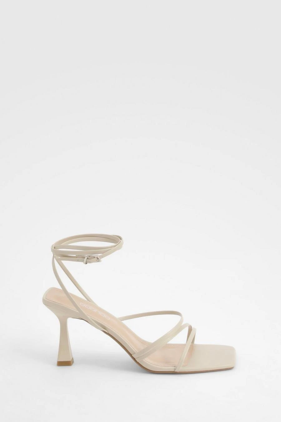 BOOHOO Wide Fit Strappy Mid Height Heels 2 BOOHOO Wide Fit Strappy Mid Height Heels - Image 2