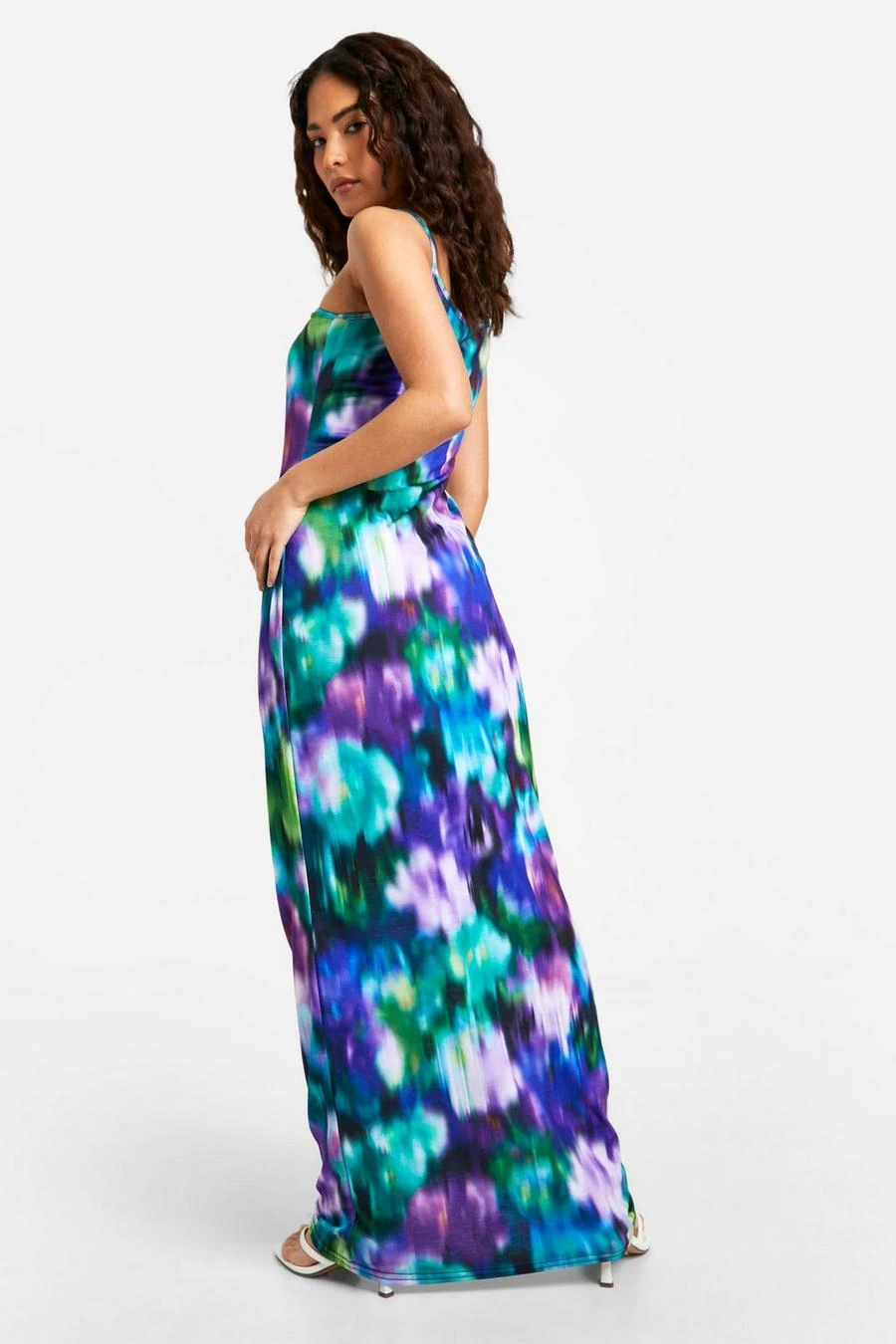 BOOHOO Petite Blurred Floral Maxi Dress 2 BOOHOO Petite Blurred Floral Maxi Dress - Image 2