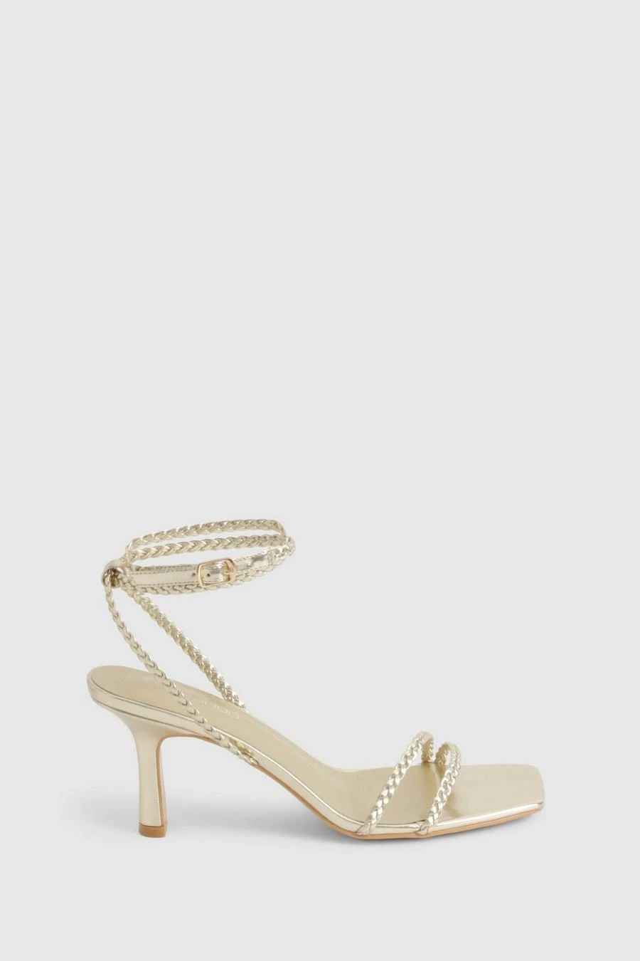 BOOHOO Braided Double Strap Flat Heel Sandals 3 BOOHOO Braided Double Strap Flat Heel Sandals - Image 3
