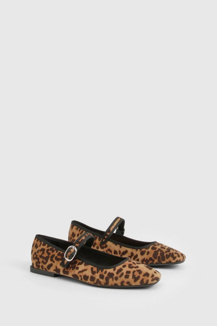 BOOHOO Leopard Print Mary Jane Ballets 2 BOOHOO Leopard Print Mary Jane Ballets - Image 2