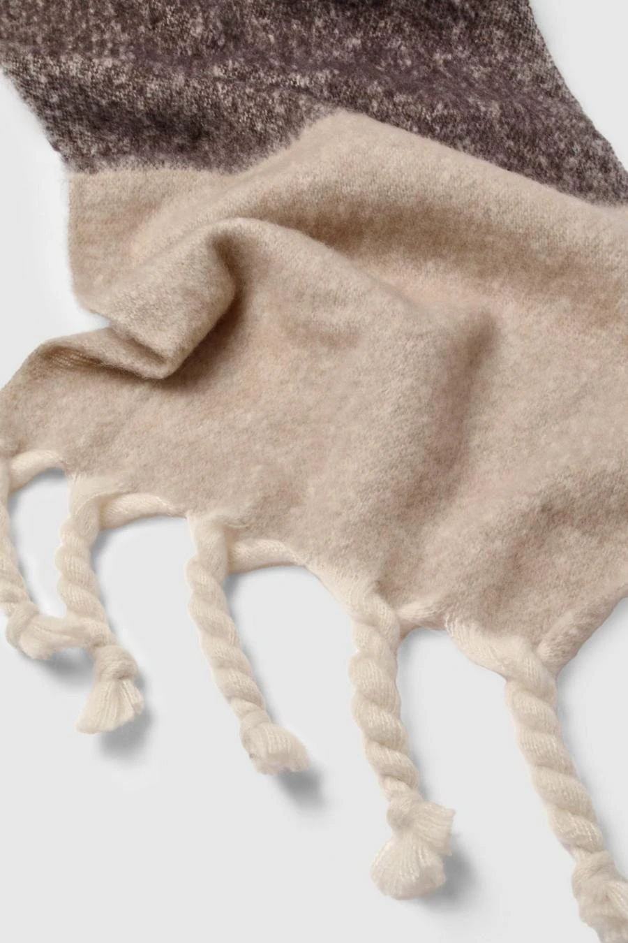 BOOHOO Striped Tonal Tassel Scarf 3 BOOHOO Striped Tonal Tassel Scarf - Image 3