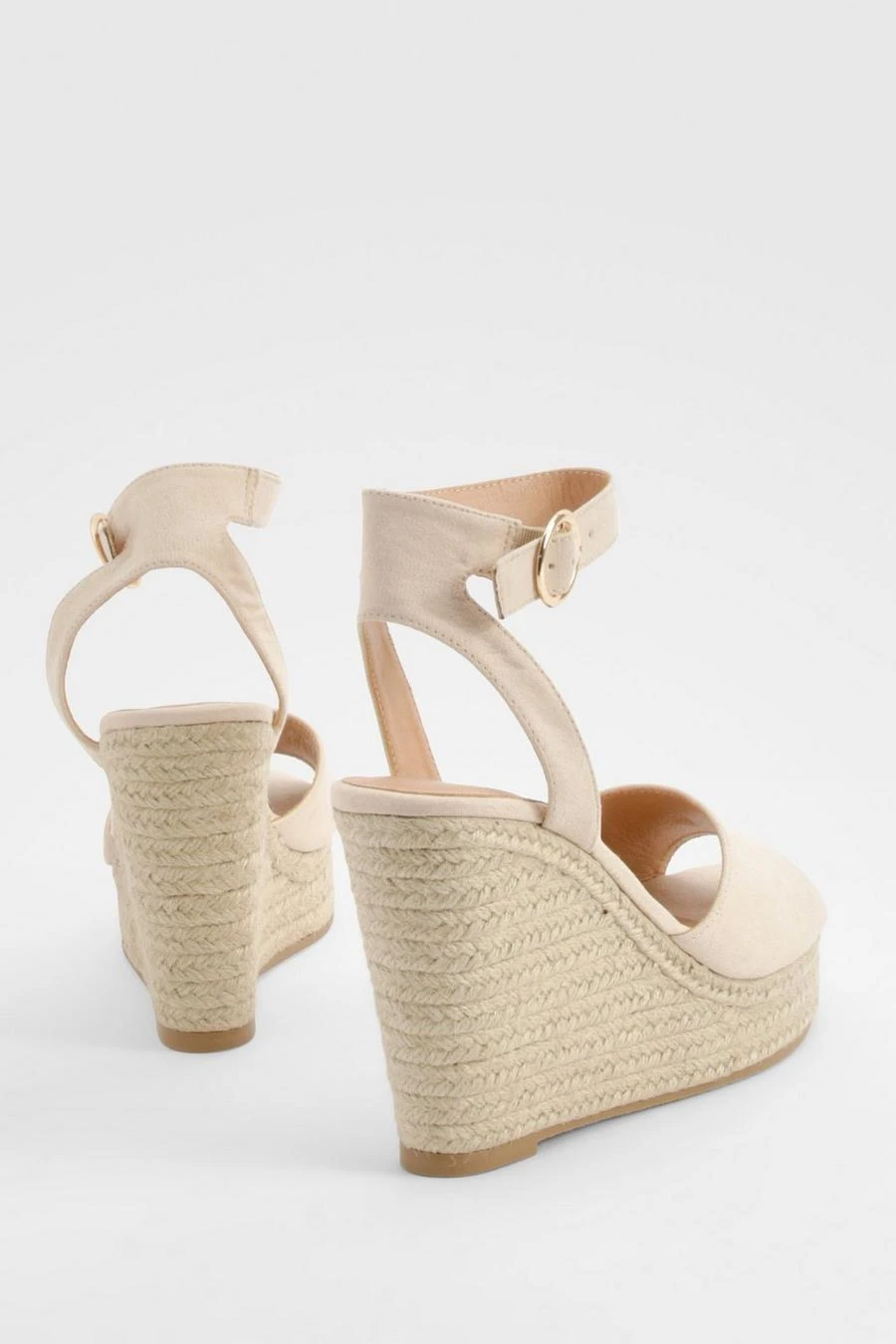 BOOHOO Peep Toe Espadrille Wedges 3 BOOHOO Peep Toe Espadrille Wedges - Image 3