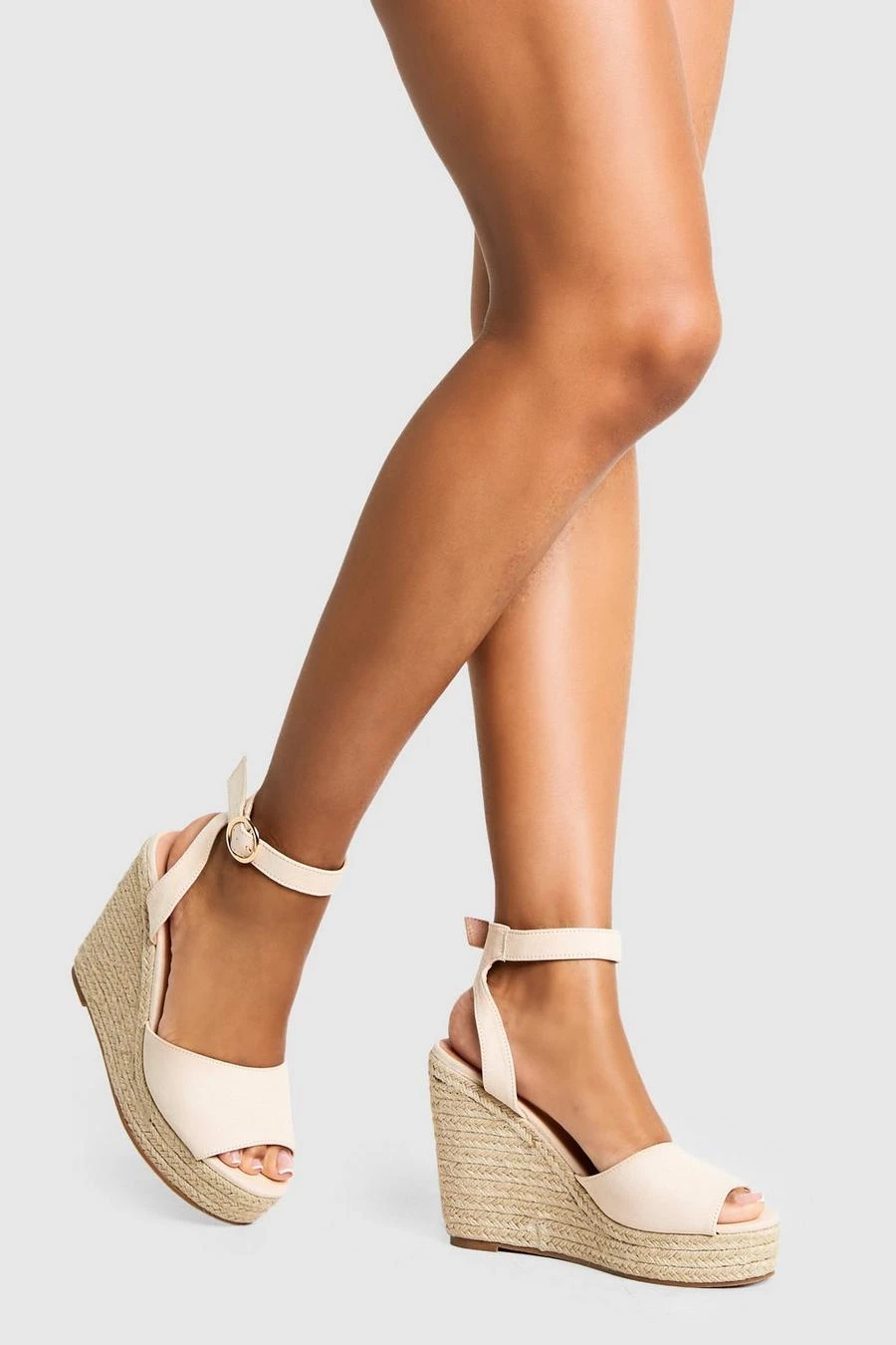 BOOHOO Peep Toe Espadrille Wedges 1 BOOHOO Peep Toe Espadrille Wedges