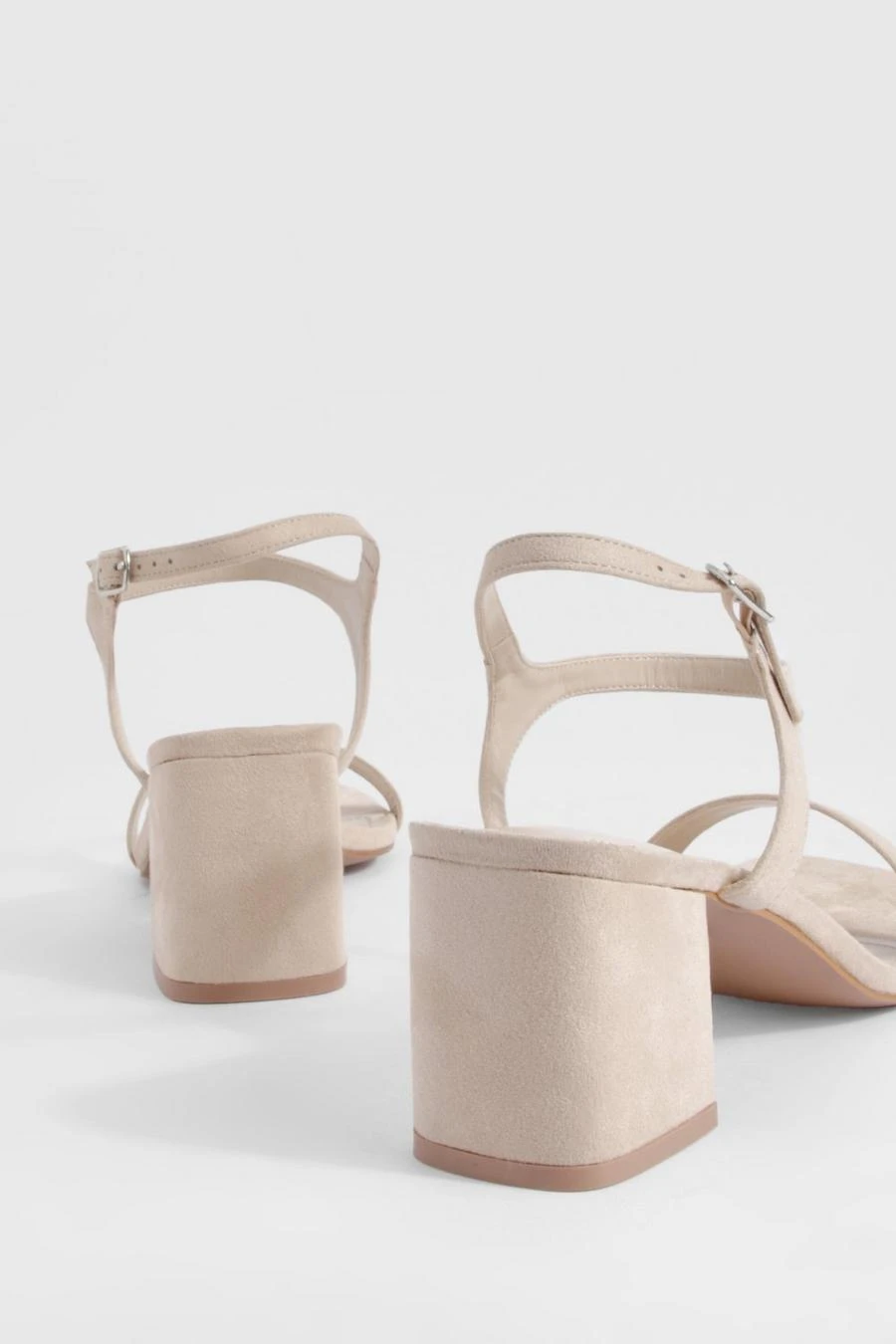 BOOHOO Wide Fit Low Block 2 Part Heels 3 BOOHOO Wide Fit Low Block 2 Part Heels - Image 3