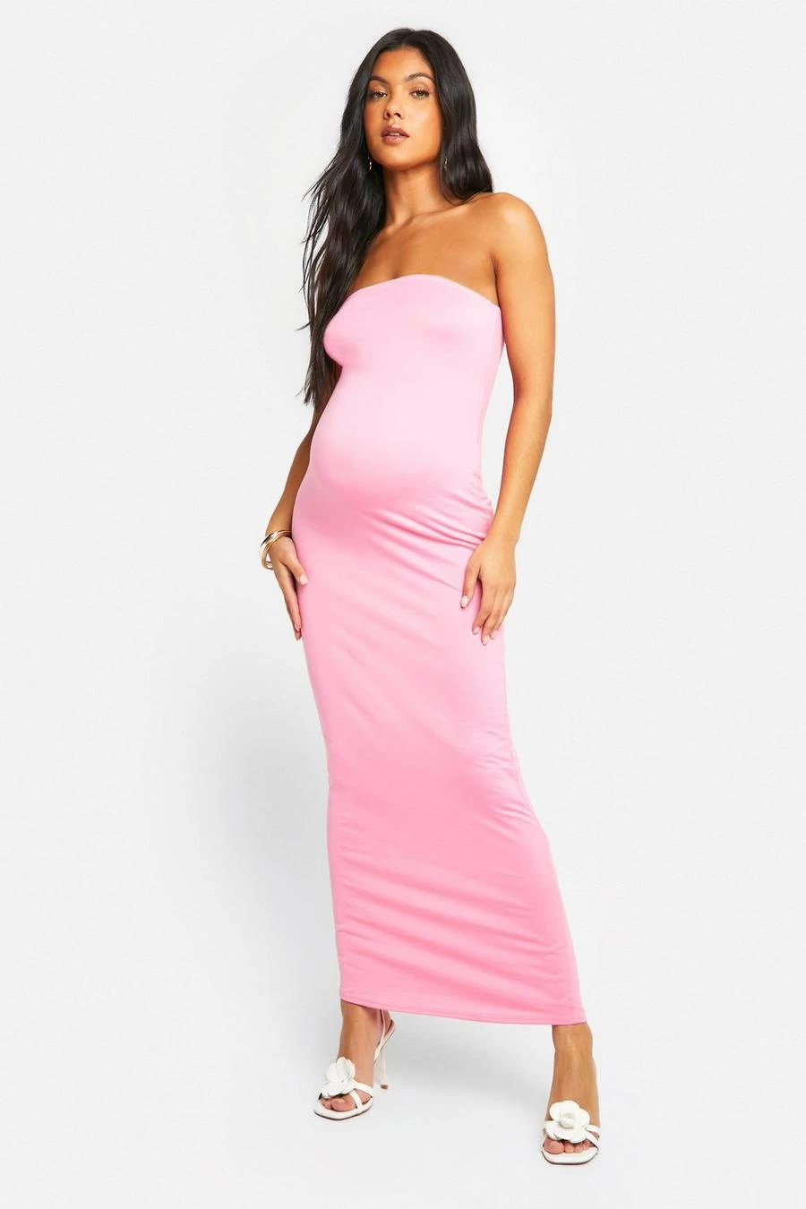 BOOHOO Maternity Super Soft Bandeau Maxi Dress 3 BOOHOO Maternity Super Soft Bandeau Maxi Dress - Image 3