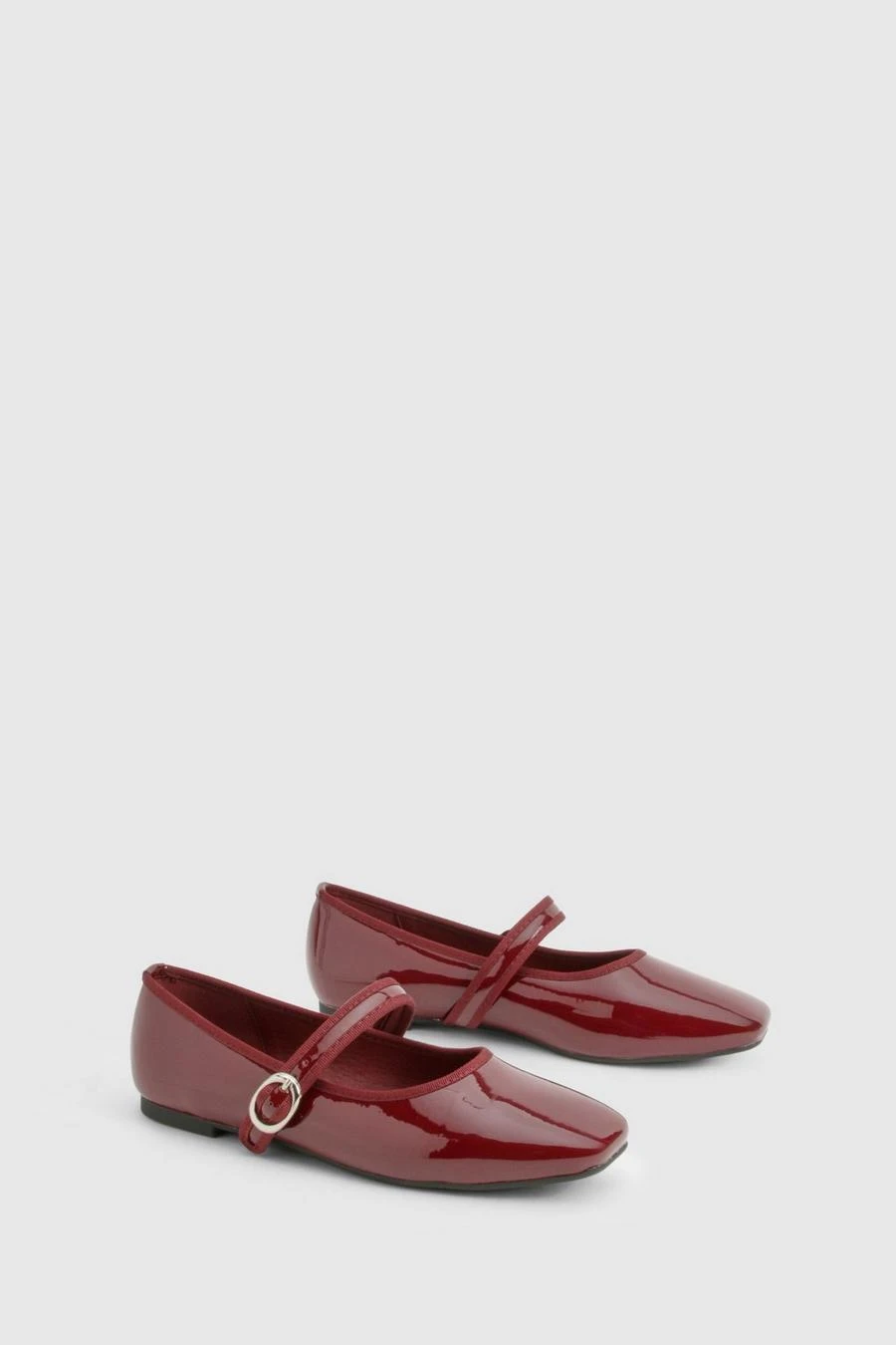 BOOHOO Patent Mary Jane Ballet Flats 2 BOOHOO Patent Mary Jane Ballet Flats - Image 2