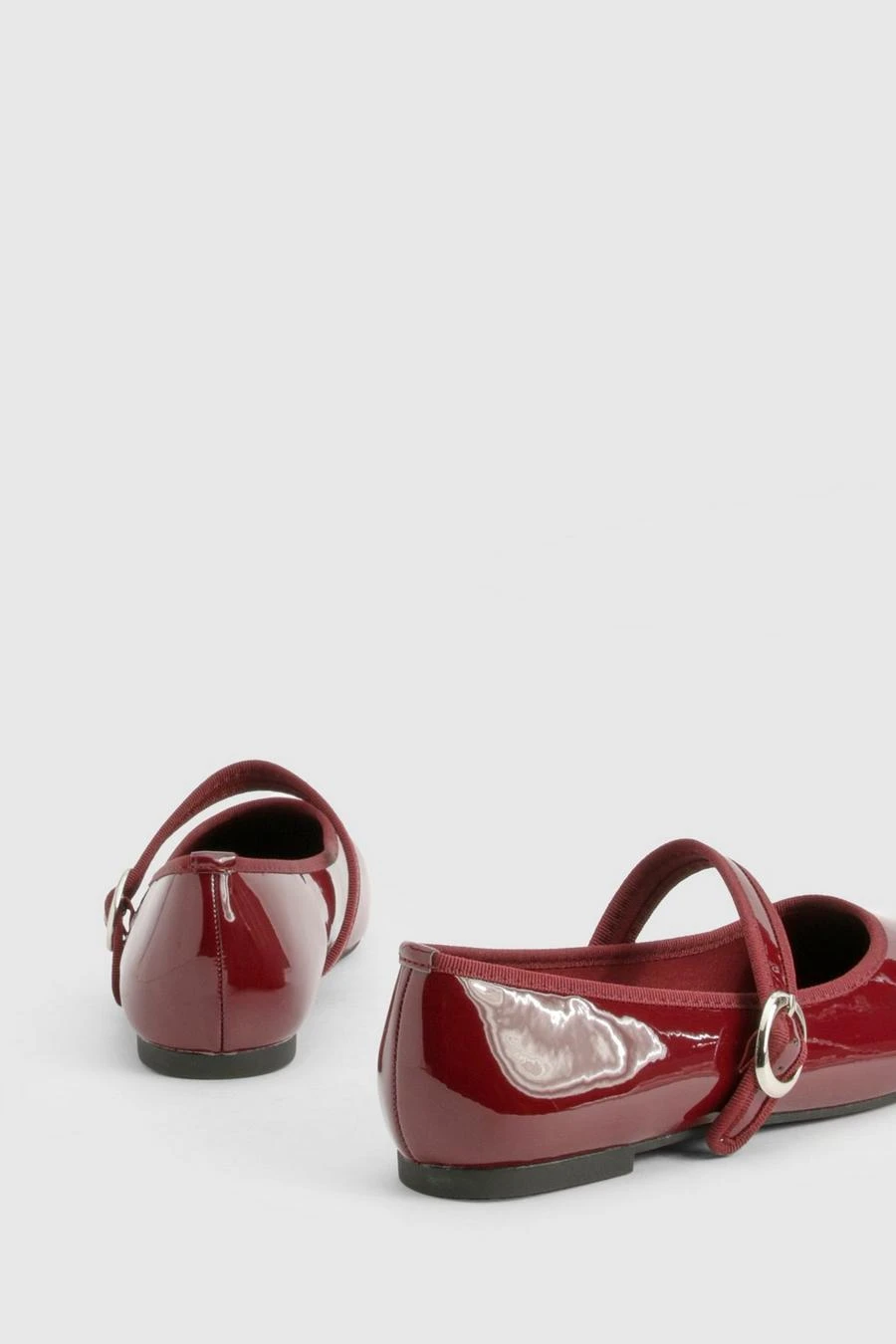BOOHOO Patent Mary Jane Ballet Flats 4 BOOHOO Patent Mary Jane Ballet Flats - Image 4
