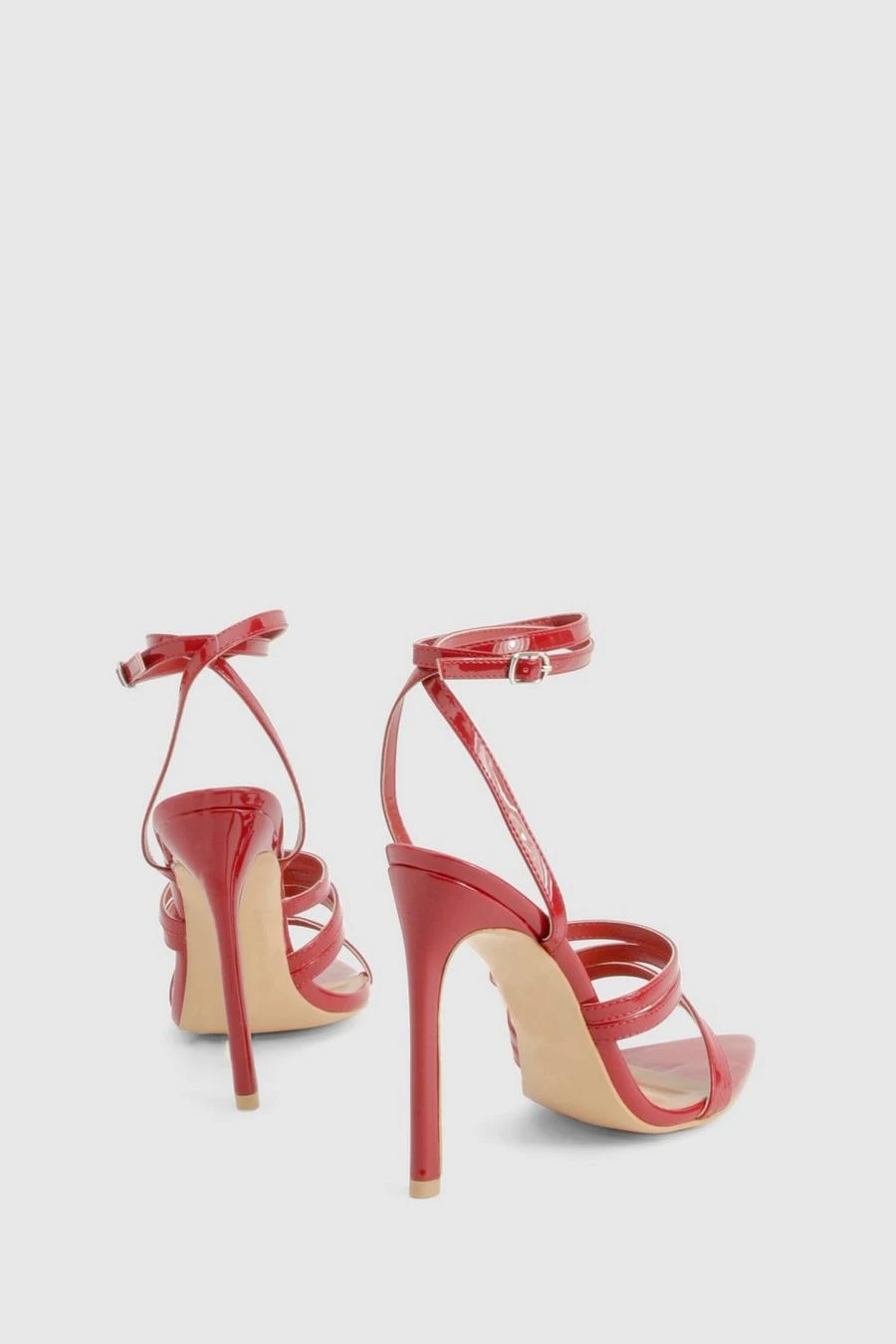 BOOHOO Multi Strap Pointed Toe Stiletto Heels 4 BOOHOO Multi Strap Pointed Toe Stiletto Heels - Image 4