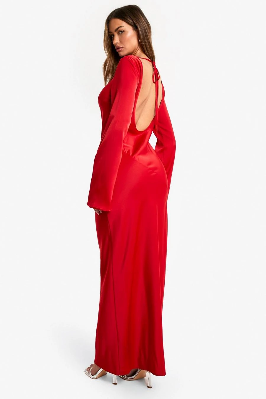 BOOHOO Satin Column Maxi Dress 2 BOOHOO Satin Column Maxi Dress - Image 2