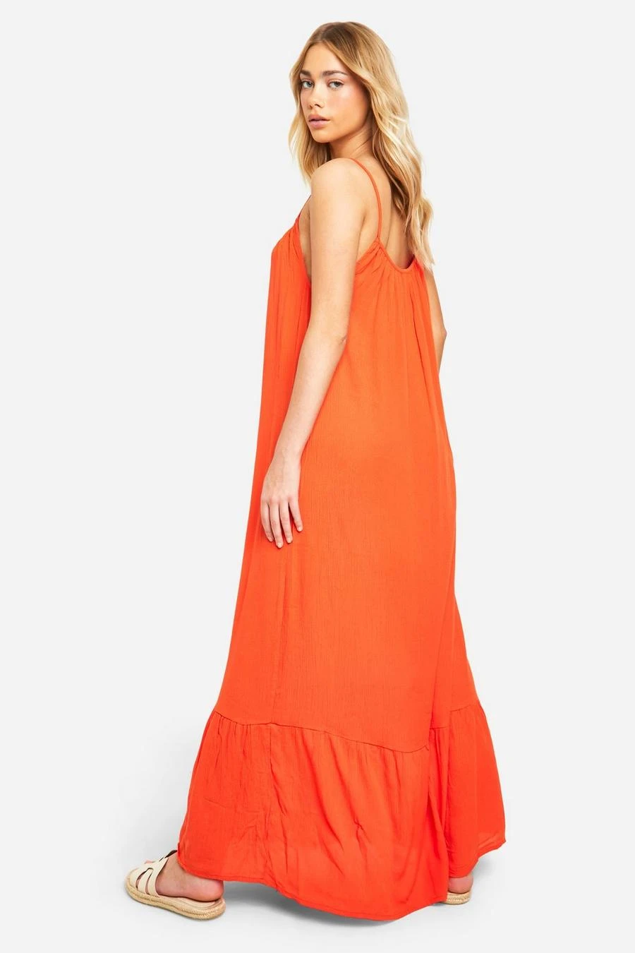 BOOHOO Strappy Cheesecloth Maxi Dress 2 BOOHOO Strappy Cheesecloth Maxi Dress - Image 2
