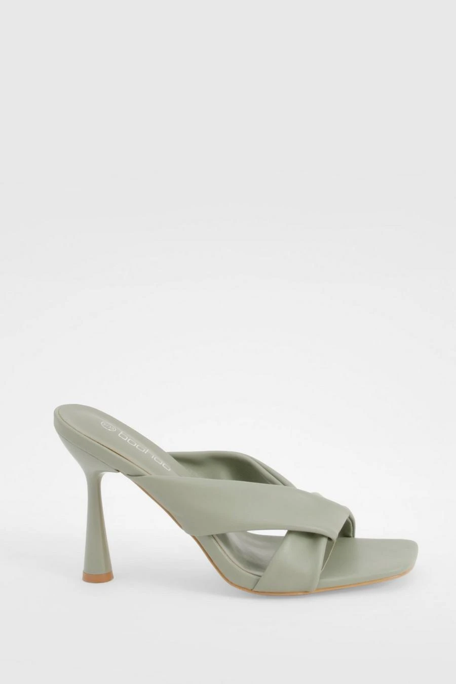 BOOHOO Padded Twist Front Heeled Mules 3 BOOHOO Padded Twist Front Heeled Mules - Image 3