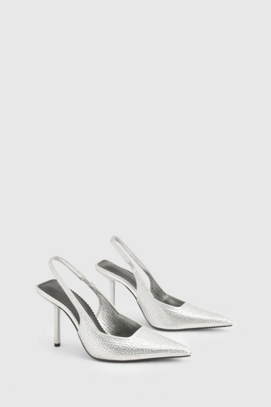 BOOHOO Limited Edition Embellished Slingback Court Shoes 2 BOOHOO Limited Edition Embellished Slingback Court Shoes - Image 2