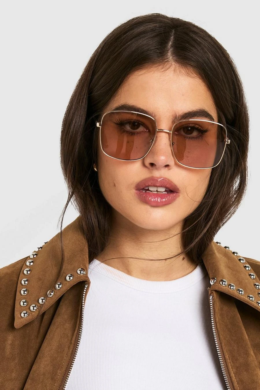 BOOHOO Silver Frame Oversized Sunglasses 1 BOOHOO Silver Frame Oversized Sunglasses