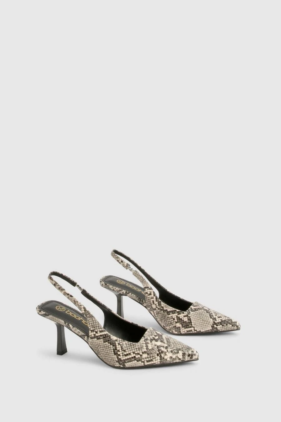BOOHOO Low Stiletto Slingback Court Shoe 2 BOOHOO Low Stiletto Slingback Court Shoe - Image 2