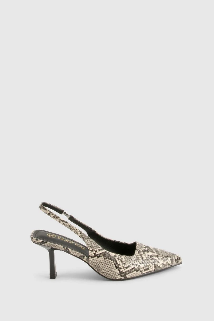 BOOHOO Low Stiletto Slingback Court Shoe 3 BOOHOO Low Stiletto Slingback Court Shoe - Image 3
