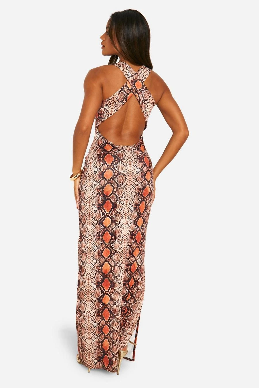 BOOHOO Snakeskin Maxi Dress 2 BOOHOO Snakeskin Maxi Dress - Image 2