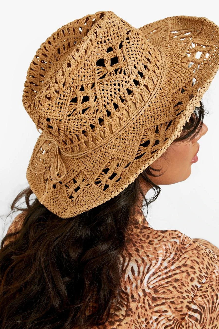 BOOHOO Straw Western Cowboy Hat 1 BOOHOO Straw Western Cowboy Hat