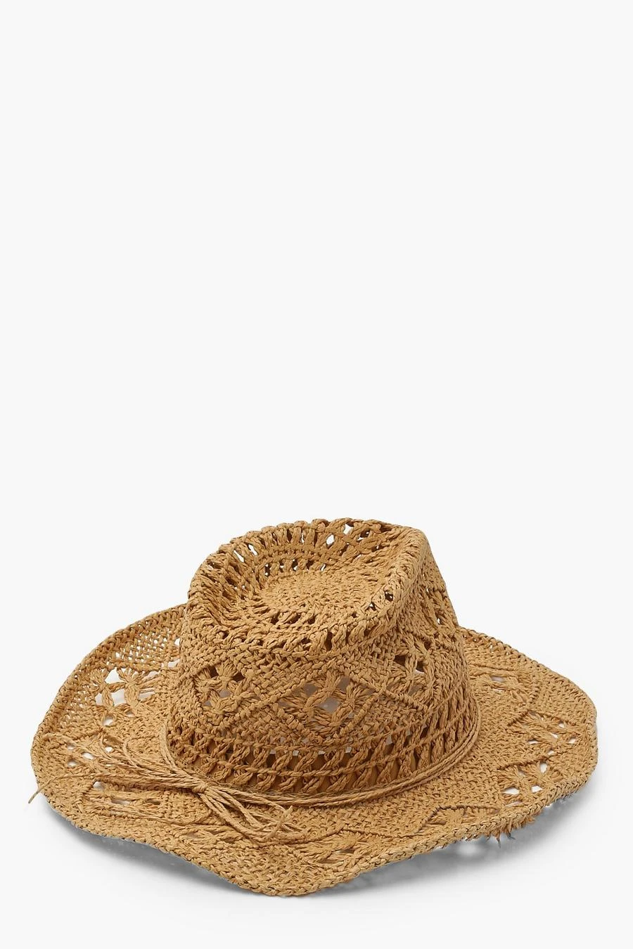 BOOHOO Straw Western Cowboy Hat 3 BOOHOO Straw Western Cowboy Hat - Image 3