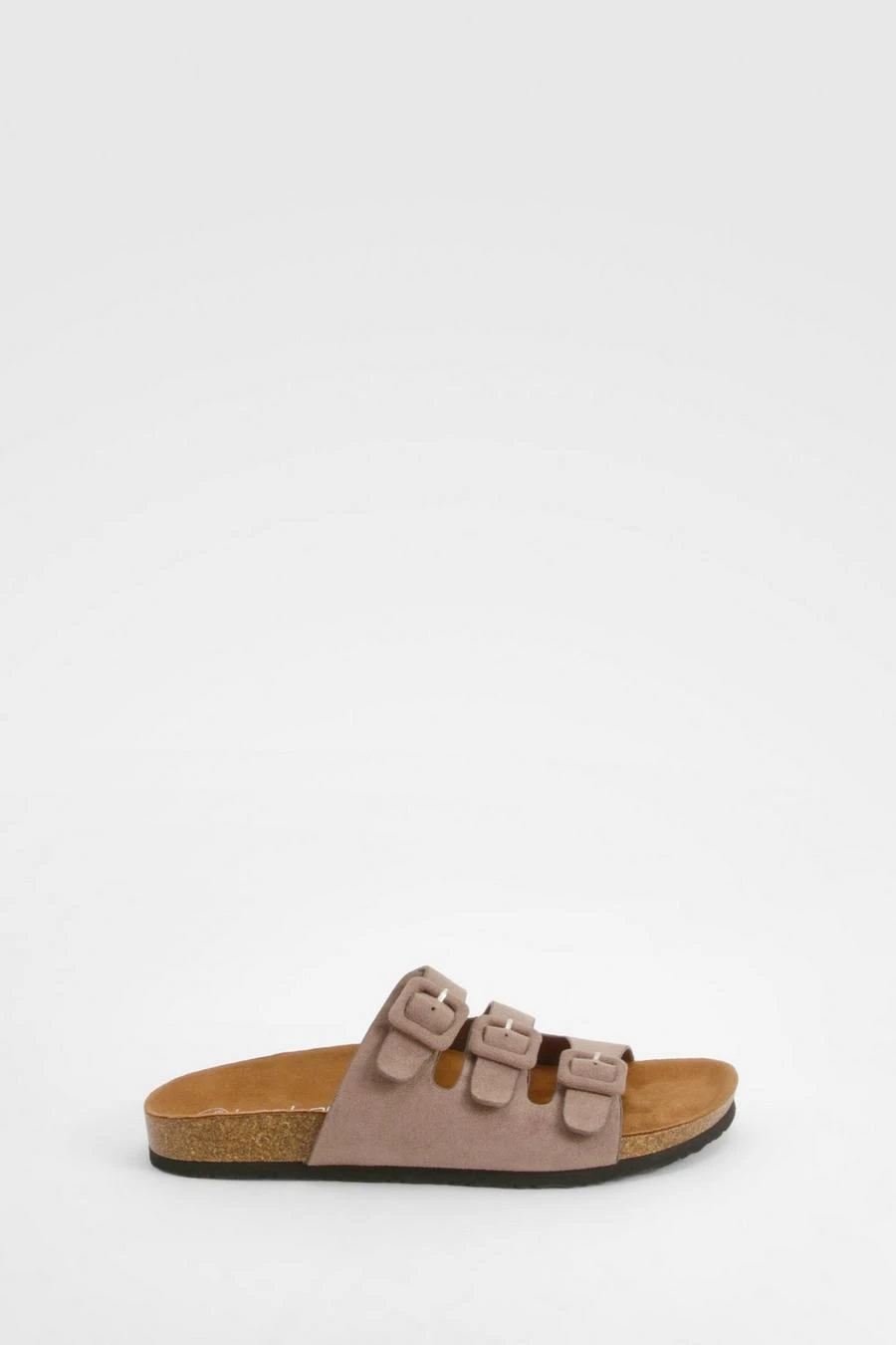 BOOHOO Wide Fit Triple Strap Footbed Sliders 2 BOOHOO Wide Fit Triple Strap Footbed Sliders - Image 2