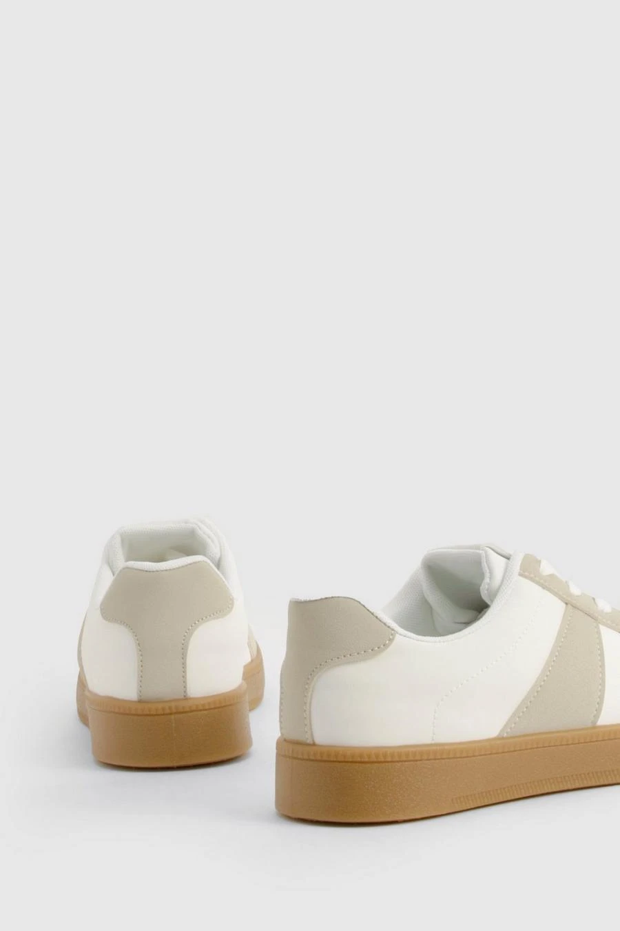 BOOHOO Contrast Stripe Gum Sole Trainers 4 BOOHOO Contrast Stripe Gum Sole Trainers - Image 4