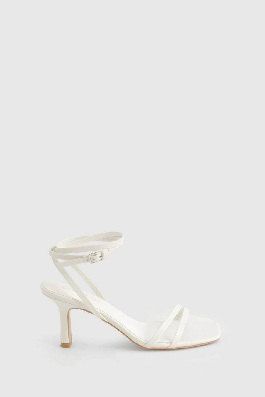 BOOHOO Wide Fit Double Strap Mid Height Heels 3 BOOHOO Wide Fit Double Strap Mid Height Heels - Image 3